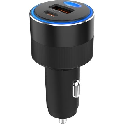 Winner Group - Автомобільний зарядний пристрій 2xUSB-C + 1xUSB-A Power Delivery 130W чорний
