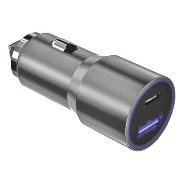 Winner Group - Автомобильное зарядное устройство 1xUSB-C + 1xUSB-A Power Delivery 58,5W серебристый