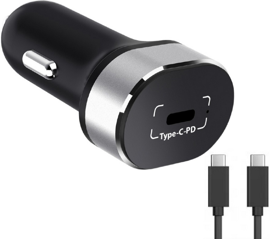 Winner Group - Автомобильное зарядное устройство 1xUSB-C Power Delivery 20W + USB-кабель USB-C / USB-C 1 м черный
