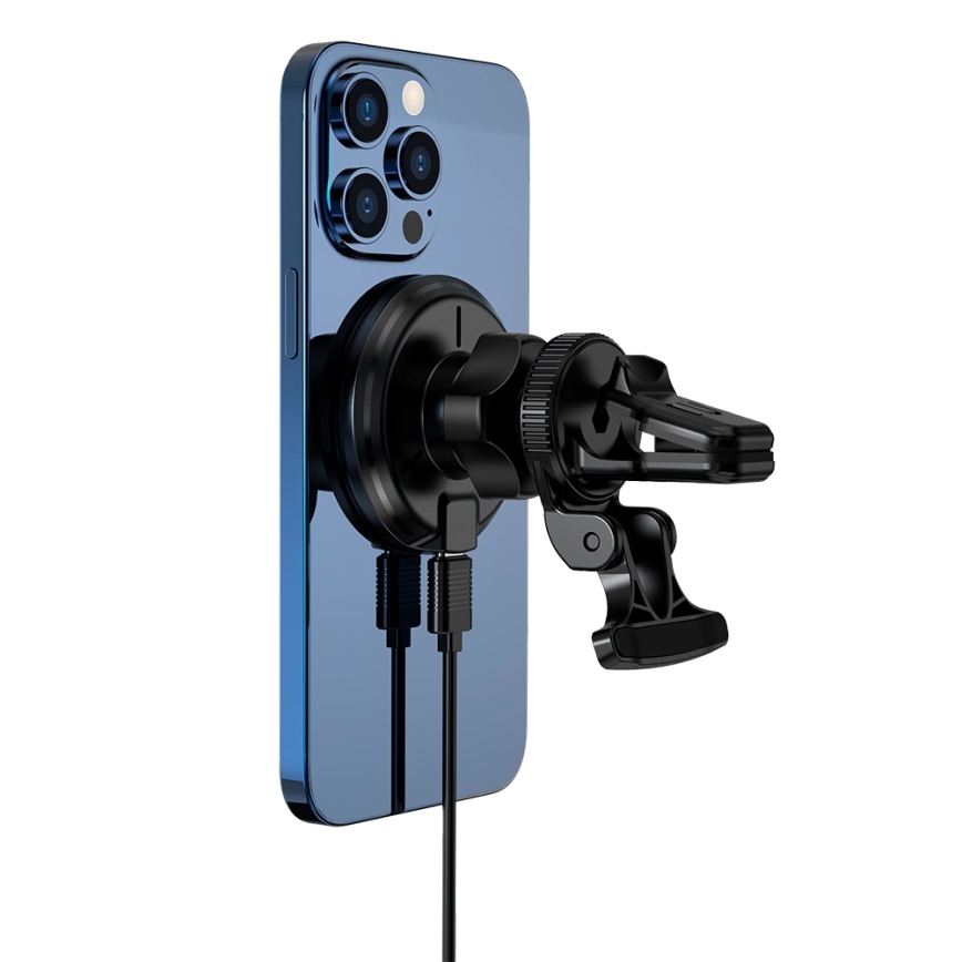 Winner Group - Бездротова зарядка і тримач для автомобіля 15W Qi2 MagSafe