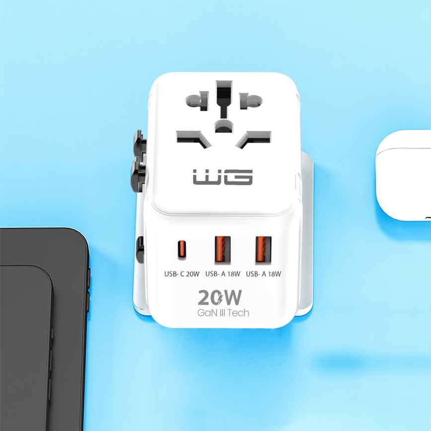 Winner Group - Дорожный для быстрой зарядки адаптер Power Delivery 20W белый