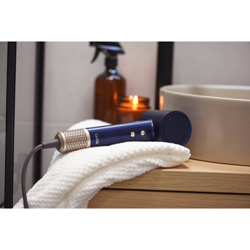 Winner Group - Фен з іонізатором Elegance Air 1600W/230V синій SCHUKO