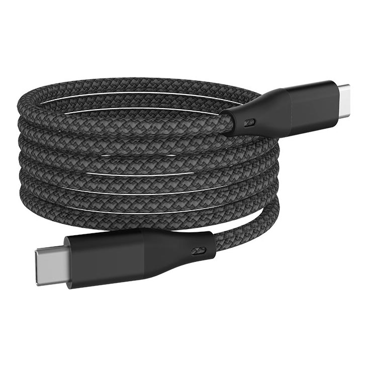 Winner Group - Магнитный USB-кабель USB-C / USB-C 60W 1 м черный