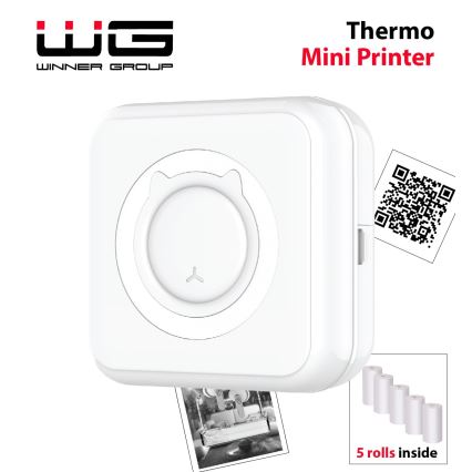 Winner Group - Мини-термопринтер 800 mAh белый