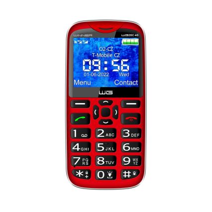 Winner Group - Мобільний телефон для людей похилого віку 1600 mAh червоний