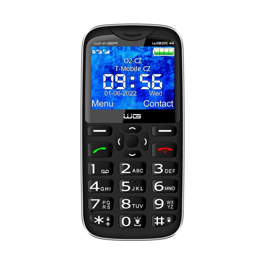 Winner Group - Мобільний телефон для людей похилого віку 1600 mAh чорний
