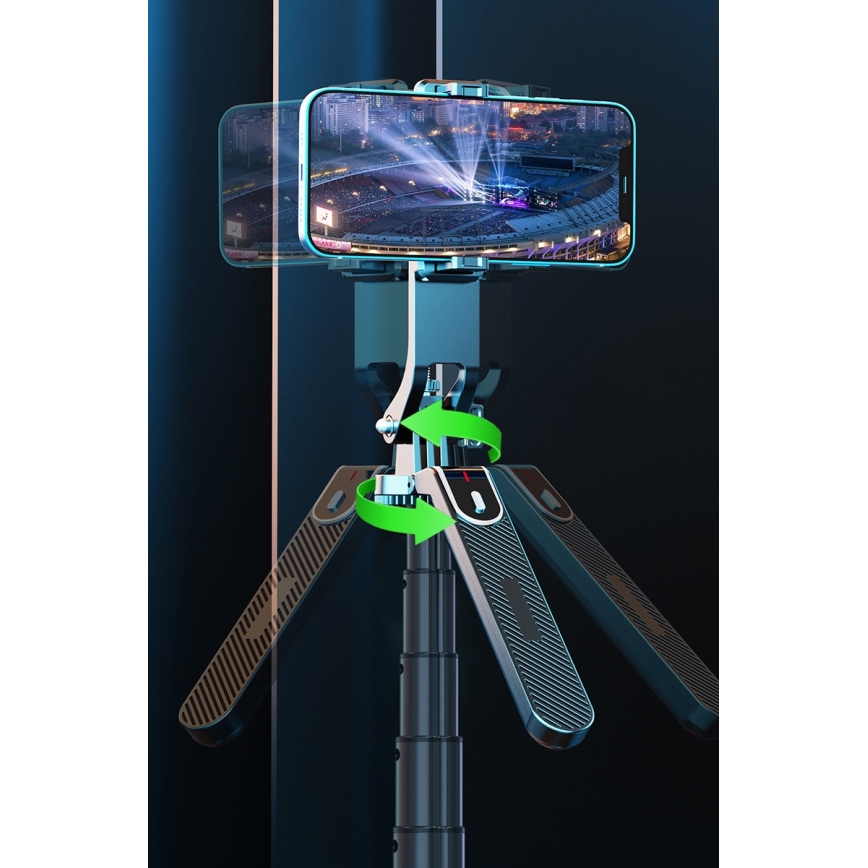 Winner Group - Палиця для селфі 3в1 із підставкою 55 mAh 180 см чорний