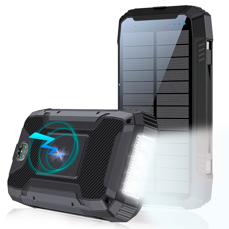 Winner Group - Повербанк с беспроводной зарядкой и солнечной панелью 20000 mAh 20W PD