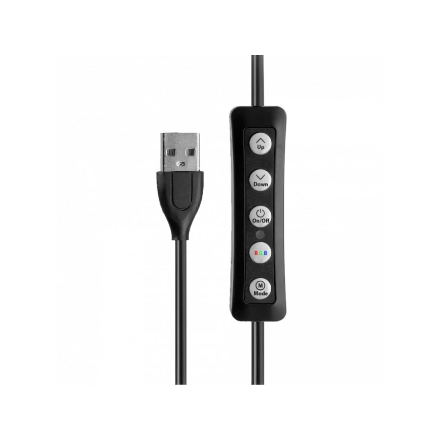 Winner Group - RGB LED диммируемая напольная лампа со штативом и держателем для влога LED/10W/5V