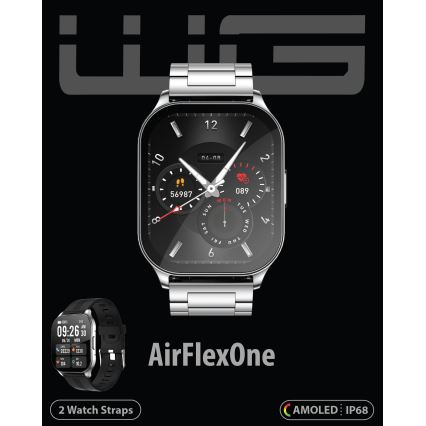 Winner Group - Розумний годинник AirFlexOn 300 mAh IP68 срібний