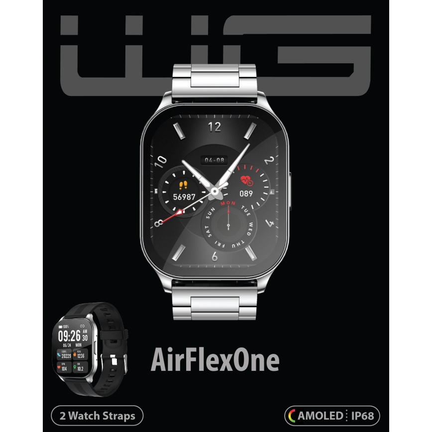 Winner Group - Розумний годинник AirFlexOn 300 mAh IP68 срібний