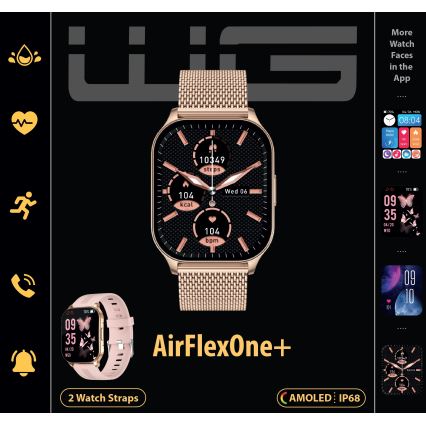 Winner Group - Розумний годинник AirFlexOne+ 300 mAh IP68 золотий