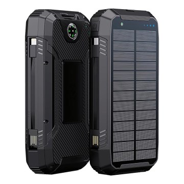 Winner Group - Універсальна мобільна батарея з бездротовою зарядкою і сонячною панеллю 20000 mAh 20W PD