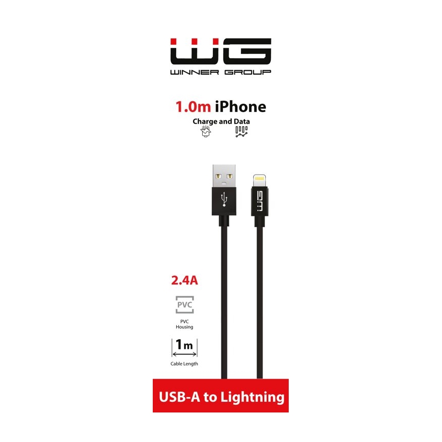Winner Group - USB-кабель Lightning / USB-A 1 м черный