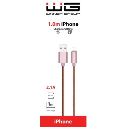 Winner Group - USB-кабель Lightning / USB-A 1 м розовый