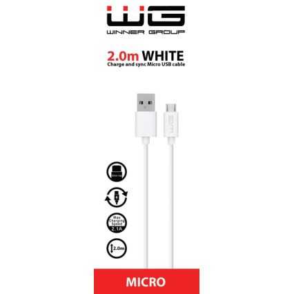 Winner Group - USB-кабель Micro USB / USB-A 2 м белый