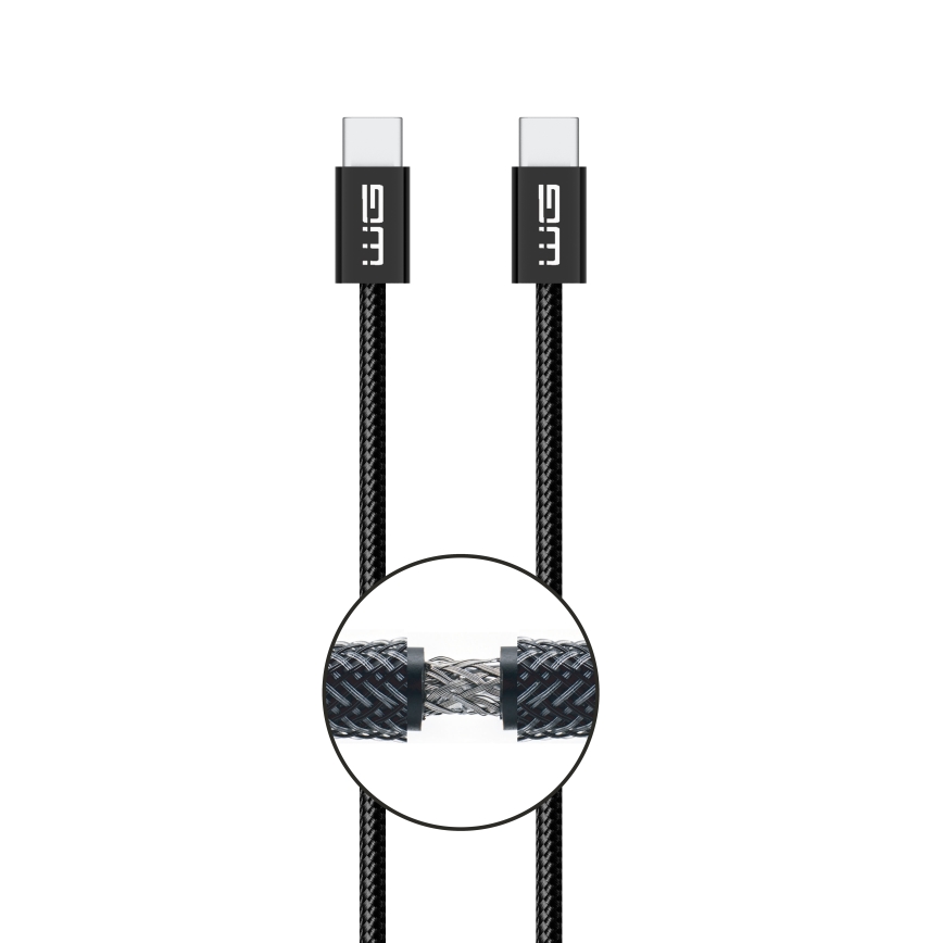 Winner Group - USB-кабель USB-C / USB-C 60W 3м чорний