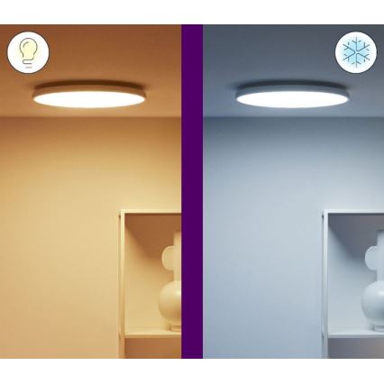 WiZ - Cтельовий LED RGBW світильник з регулюванням яскравості RUNE LED/21W/230V 2700-6500K Wi-Fi білий