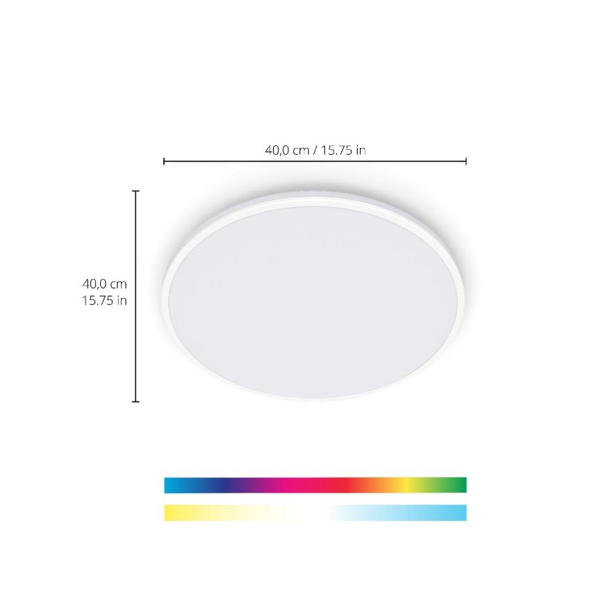 WiZ - Cтельовий LED RGBW світильник з регулюванням яскравості RUNE LED/21W/230V 2700-6500K Wi-Fi білий