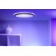 WiZ - LED RGB стельовий світильник з регулюванням яскравості SUPERSLIM LED/22W/230V 2700-6500K Wi-Fi чорний