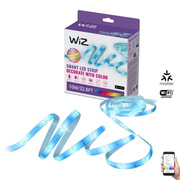 WiZ - LED RGB затемнювана стрічка 10m LED/12W/230V Wi-Fi