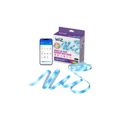 WiZ - LED RGB затемнювана стрічка 10m LED/12W/230V Wi-Fi