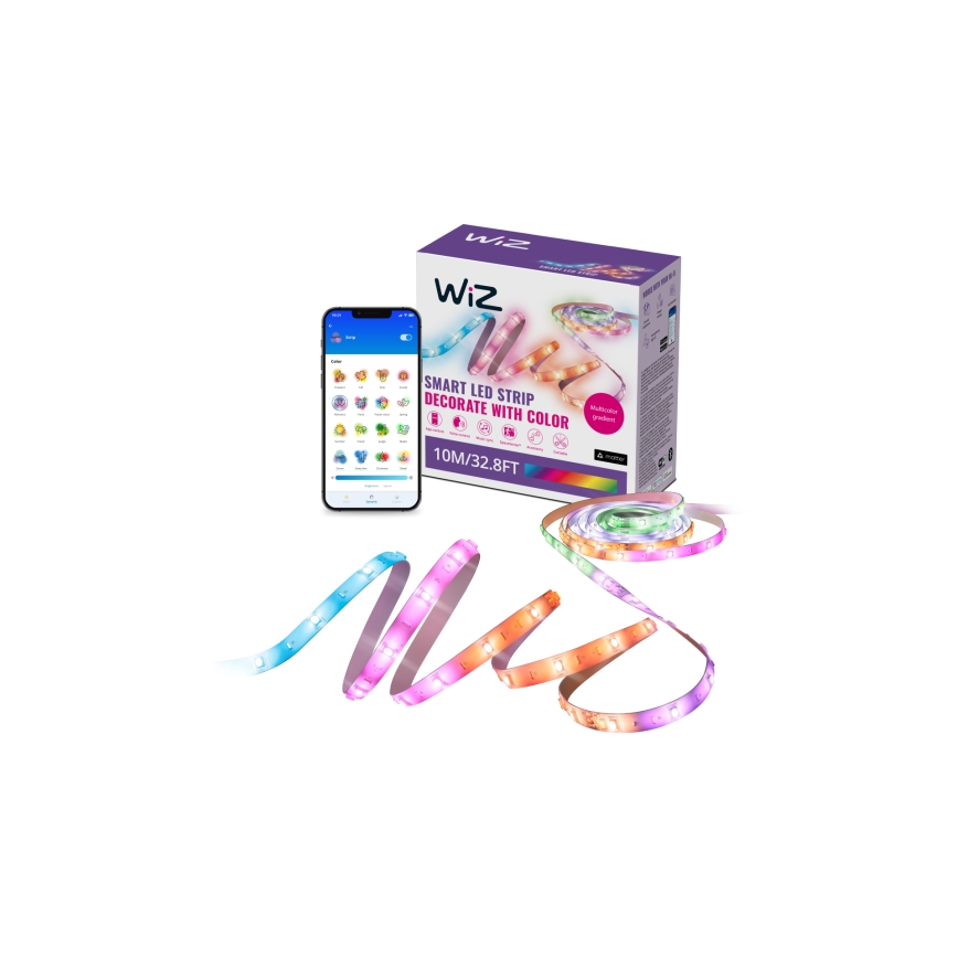 WiZ - LED RGBIC диммируемая лента 10m LED/21W/230V 2700-6500K Wi-Fi