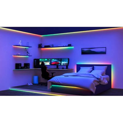 WiZ - LED RGBIC диммируемая светодиодная лента 4 м LED/10,2 Вт/5 В 2700-6500 К Wi-Fi
