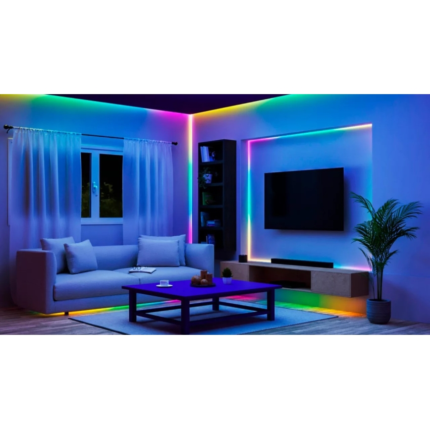 WiZ - LED RGBIC диммируемая светодиодная лента 4 м LED/10,2 Вт/5 В 2700-6500 К Wi-Fi