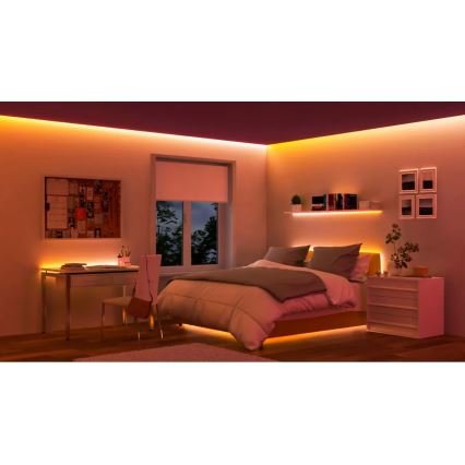 WiZ - LED RGBIC регульована стрічка 4m LED/10,2W/5V 2700-6500K Wi-Fi