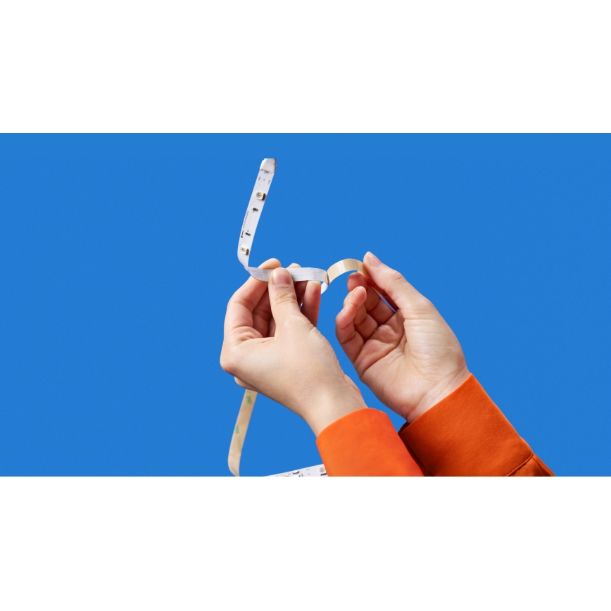 WiZ - LED RGBIC стрічка з регулюванням яскравості 10 м LED/21 Вт/230 В 2700–6500 К Wi‑Fi