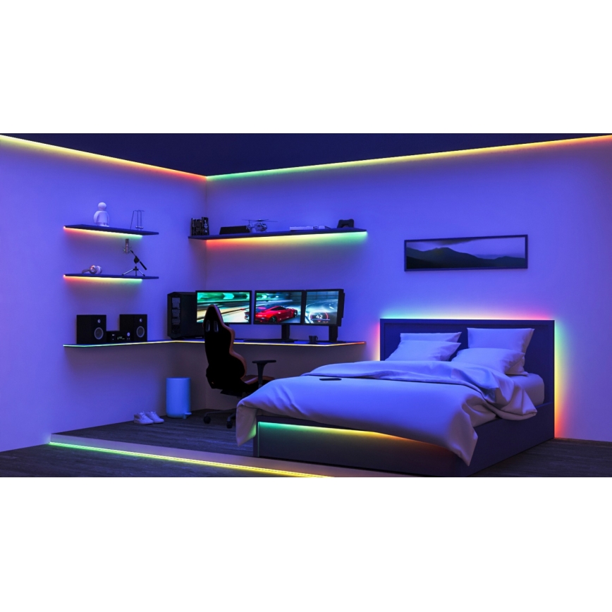 WiZ - LED RGBIC Стрічка з регулюванням яскравості 10м LED/21W/230V 2700-6500K Wi-Fi