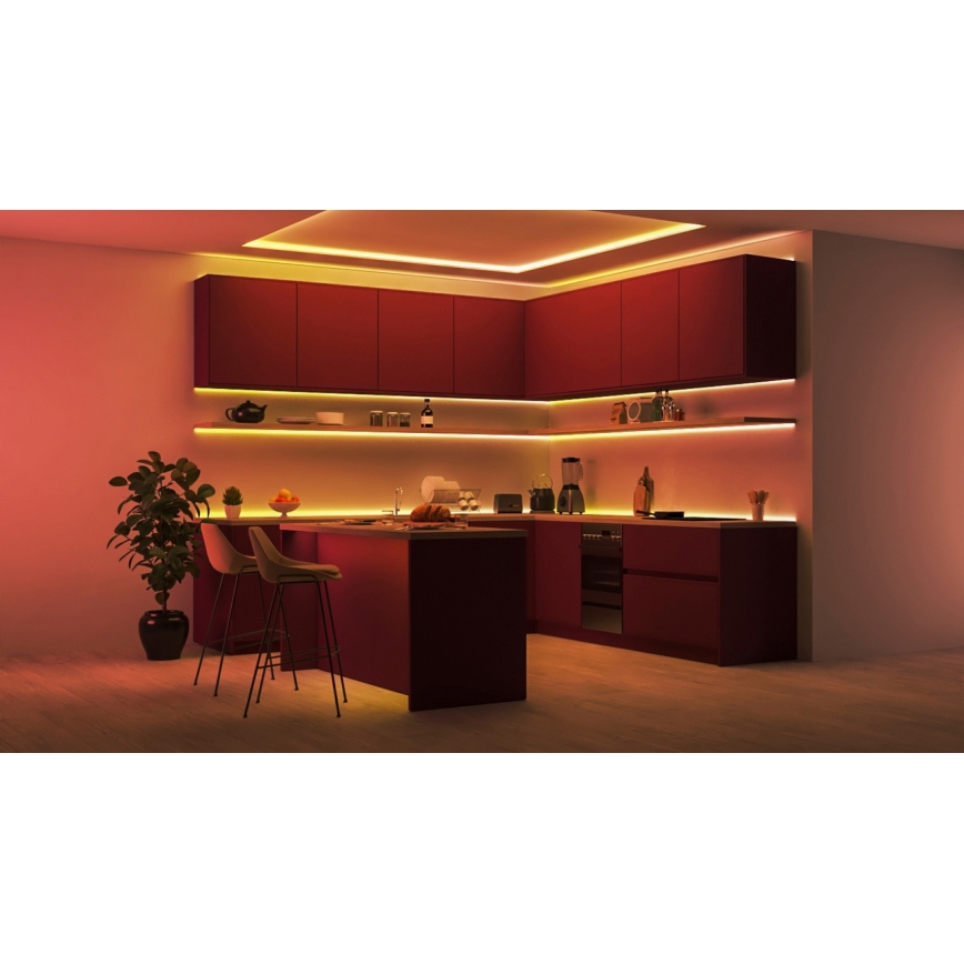 WiZ - LED RGBIC Стрічка з регулюванням яскравості 10м LED/21W/230V 2700-6500K Wi-Fi