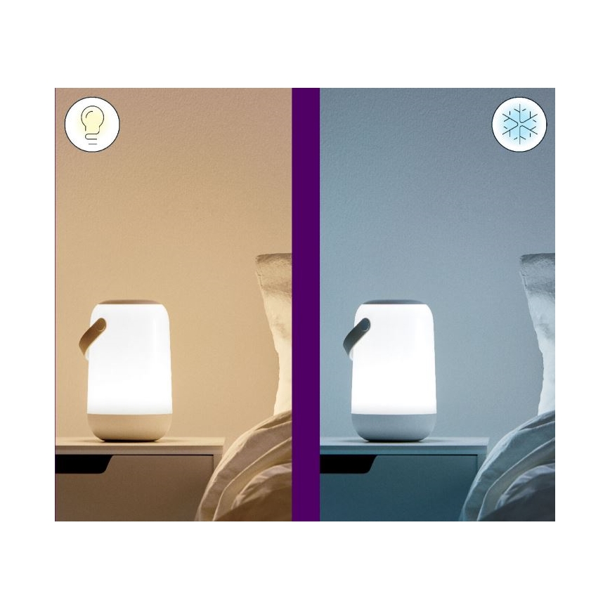 WiZ - LED RGBW диммируемая портативная лампа MOBILE LED/13,5W/5V 2200-6500K Wi-Fi 1800 mAh