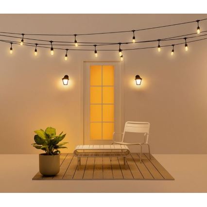WiZ - LED RGBW Вуличний настінний світильник з регулюванням яскравості LED/9,5W/230V 2700-5000K IP44 Wi-Fi