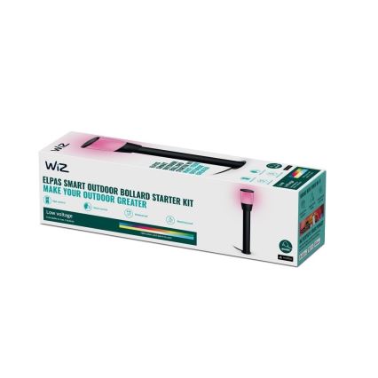 WiZ - LED RGBW з регулюванням яскравості вуличний лампа ELPAS LED/4,8W/12/230V 2700-5000K IP65 Wi-Fi