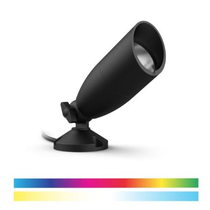 WiZ - НАБОР 2x Светодиодный уличный RGBW-светильник с регулированием яркости SPOT LED/10W/230V 2700-5000K IP65 Wi-Fi