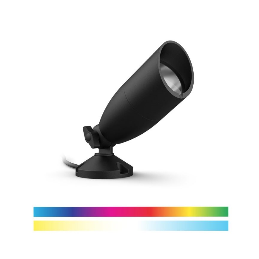 WiZ - НАБОР 2x Светодиодный уличный RGBW-светильник с регулированием яркости SPOT LED/10W/230V 2700-5000K IP65 Wi-Fi