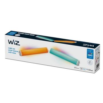 WiZ - НАБОР 2x Светодиодная RGBW-лампа с регулированием яркости BAR LED/5,5W/230V 2200-6500K Wi-Fi