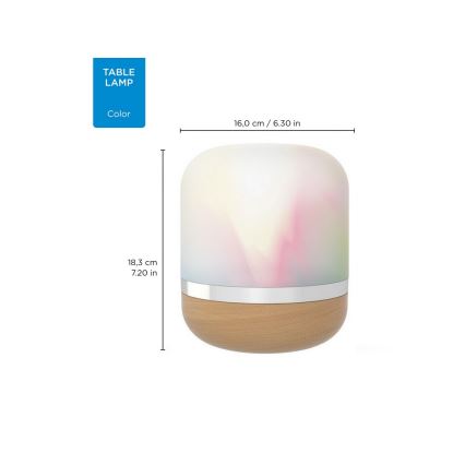 WiZ - Настільна LED RGBW лампа з регулюванням яскравості HERO LED/13W/230V 2200-6500K Wi-Fi