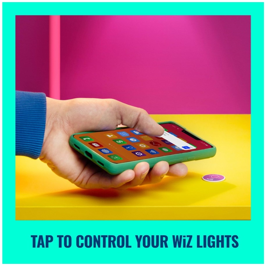 WiZ - NFC Самоклеюча бирка для керування освітленням 4 шт.