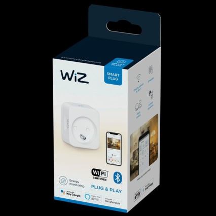 WiZ - Розумна розетка E 2300W + вимірювач потужності Wi-Fi