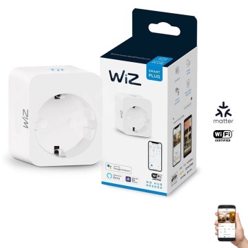 WiZ - Розумна розетка F 2300W Wi-Fi SCHUKO