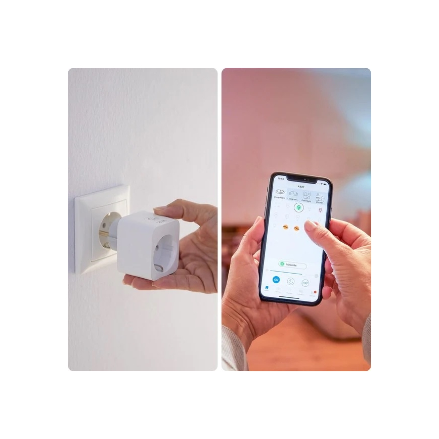 WiZ - Розумна розетка F 2300W Wi-Fi SCHUKO