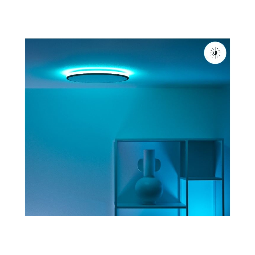 WiZ - Стельовий LED RGBW світильник з регулюванням яскравості RUNE LED/21W/230V 2700-6500K Wi-Fi чорний
