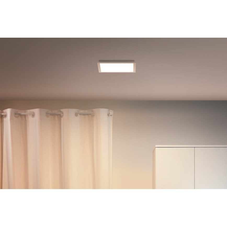 WiZ - Стельовий світлодіодний світильник з регулюванням яскравості SUPERSLIM LED/12W/230V 2700-6500K Wi-Fi білий