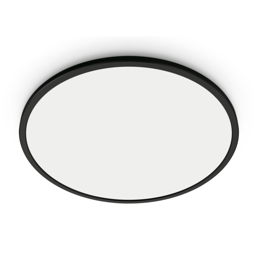 WiZ - Стельовий світлодіодний світильник з регулюванням яскравості SUPERSLIM LED/14W/230V 2700-6500K Wi-Fi чорний