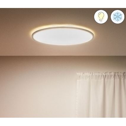 WiZ - Стельовий світлодіодний світильник з регулюванням яскравості SUPERSLIM LED/32W/230V 2700-6500K Wi-Fi білий