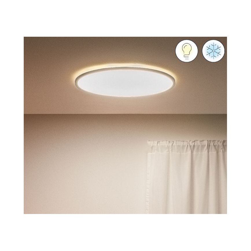 WiZ - Стельовий світлодіодний світильник з регулюванням яскравості SUPERSLIM LED/32W/230V 2700-6500K Wi-Fi білий