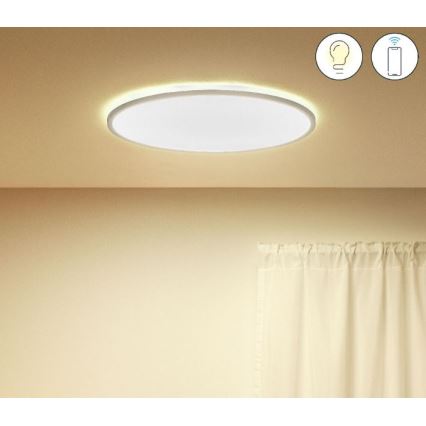 WiZ - Стельовий світлодіодний світильник з регулюванням яскравості SUPERSLIM LED/32W/230V 2700-6500K Wi-Fi білий